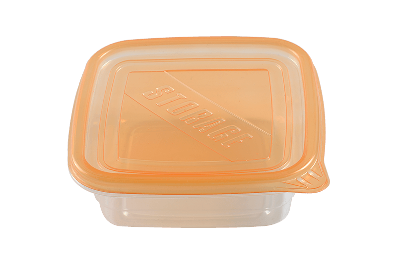 Boîte de conservation carrée écologique pour aliments frais 591ML