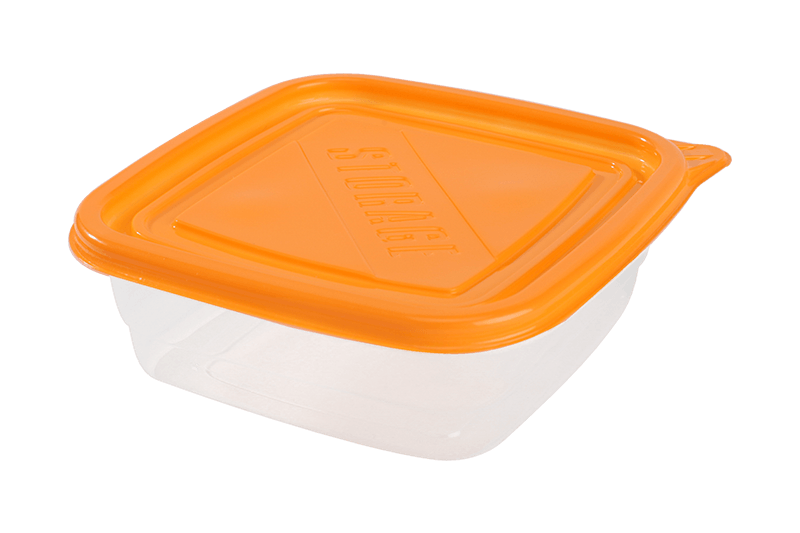 Boîte de conservation carrée écologique pour aliments frais 591ML