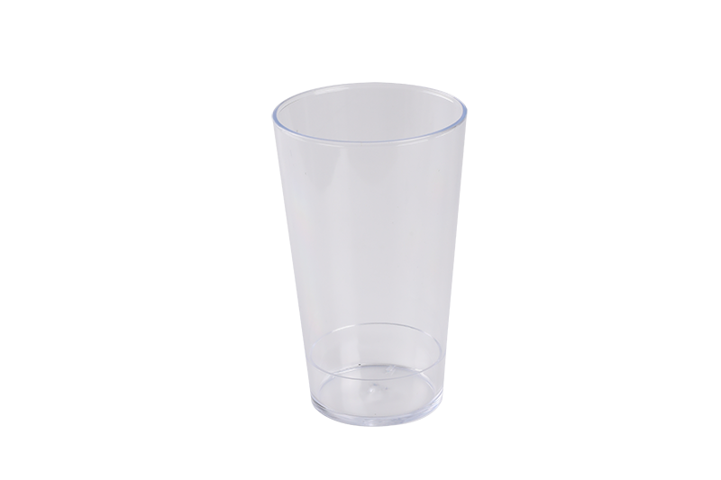 Gobelet en plastique jetable en verre de 16,9 oz de 500 ml de hauteur