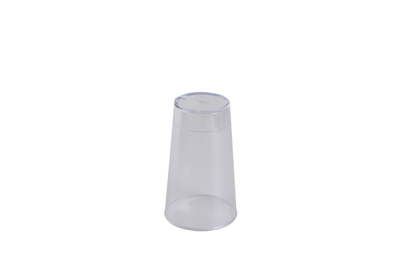 Gobelet en plastique jetable en verre de 16,9 oz de 500 ml de hauteur