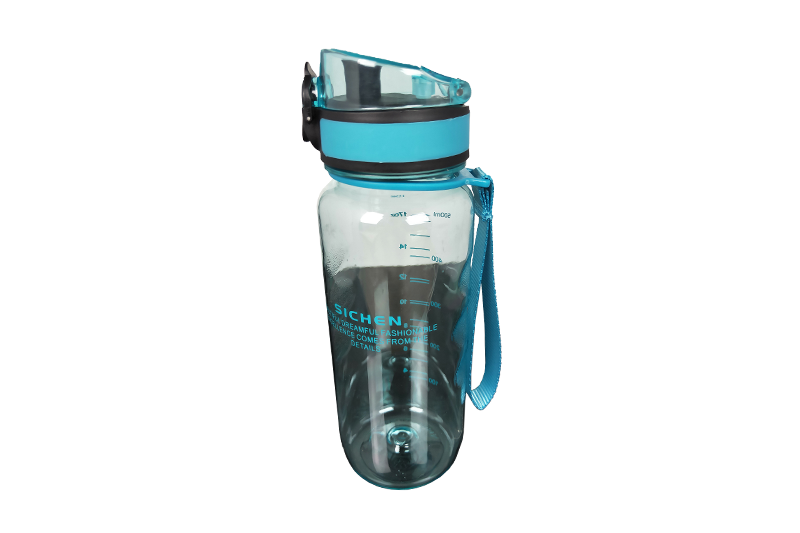 Bouteille d'eau de sport en plastique portable de 500 ml avec corde