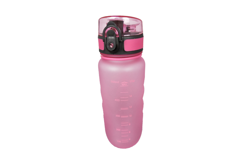 Bouteille d'eau de sport en plastique portable de 500 ml avec corde